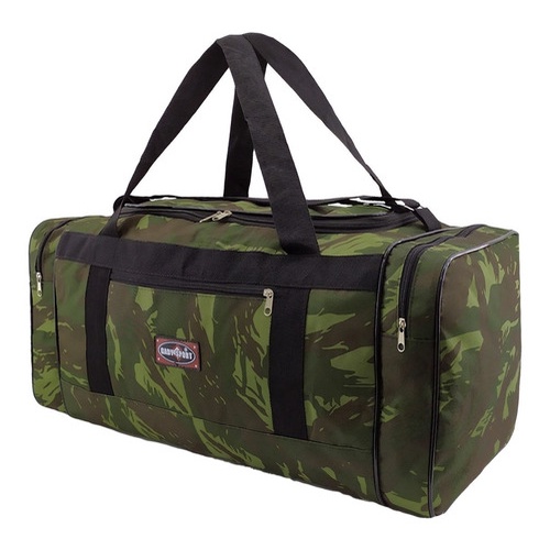 Sacola De Viagem Grande Camuflada Nacional Básica