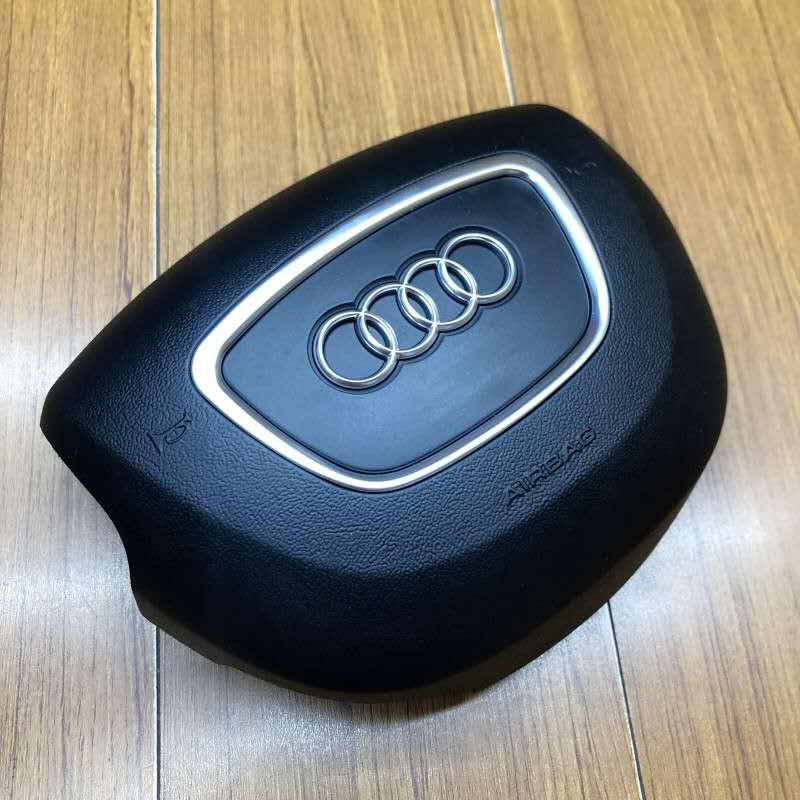ABS Guarnição Do Volante Cobertura Central Emblema Adesivo Logotipo Acessórios Da Estrutura Anel Para Audi A3 A4L A5 A6L Q3 Q5 Q7