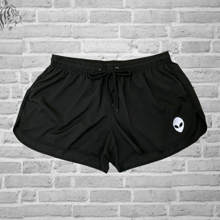 Shorts Feminino Moda Praia Tactel em Elastano Preto Et Tumblr