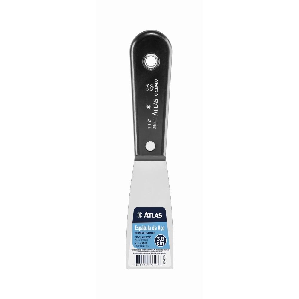 Espátula De Aço 3,8cm - Atlas Aço Polido Resistente
