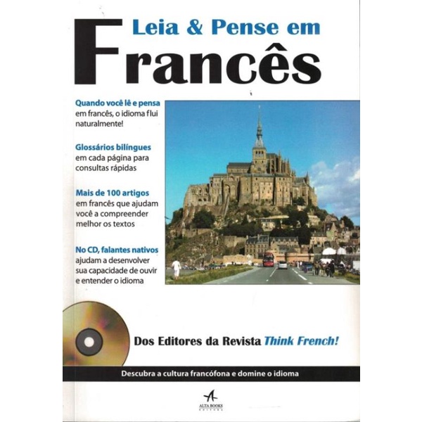 Livro - Leia E Pense Em Frances Com Cd