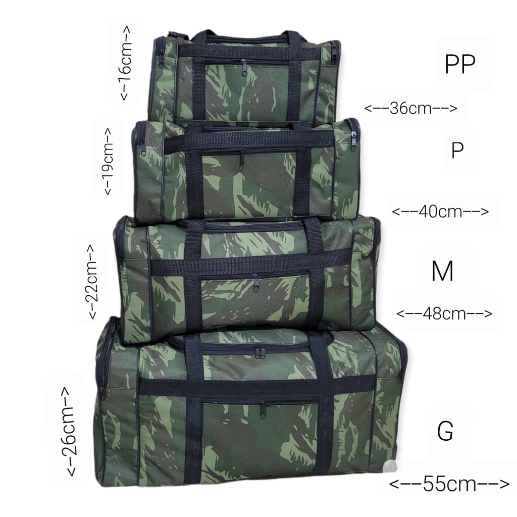 BOLSA MALA CAMUFLADA S/SILK PARA VIAGEM TRABALHO, PESCA, LAZER E OUTROS