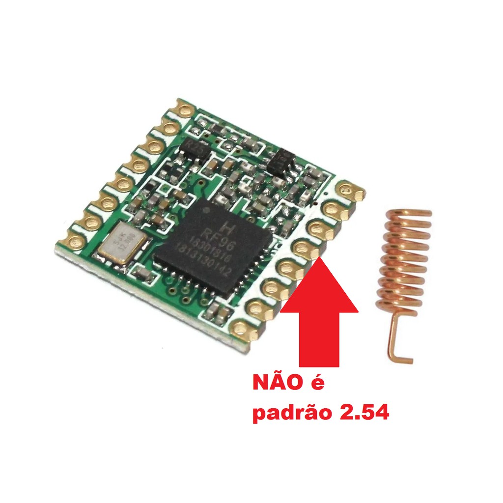 Módulo RF Transceptor LoRa Rfm95 Rfm95w 915mhz Para Ser Utilizado Em ...