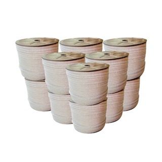 corda/cordão de algodão trançado 5mm cru 70metros em Oferta na Shopee