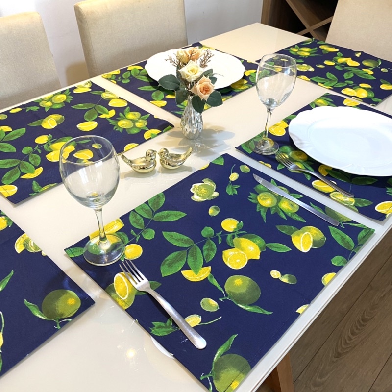 Jogo Americano de Tecido Kit com 6 peças - Mesa Posta