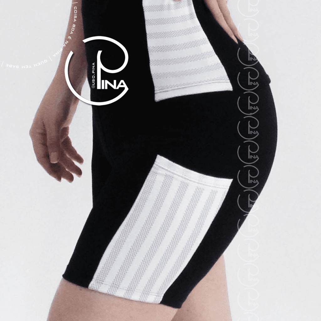Short de Ginástica com Bolsos Laterais Academia Fitness PINA
