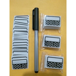 Kit 200 etiquetas  de Preços Em PVC Reutilizável editável digito/medida 3,8 x 2,4 cm em Oferta na Shopee