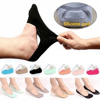 Kit 6 Pares Meia Sapatilha Cano Curto Feminina Invisível Com Silicone