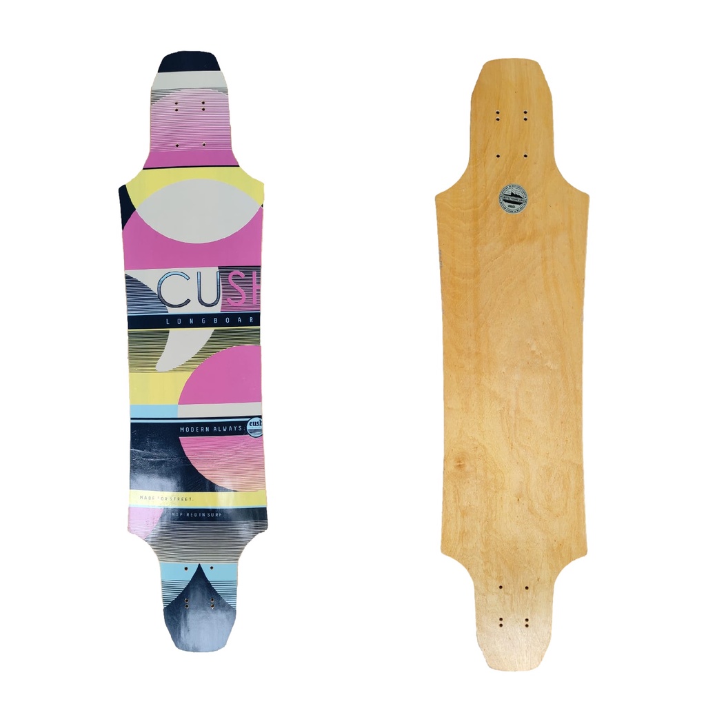 Shape Cush Longboard Skate Marfim Sm18 97x23cm