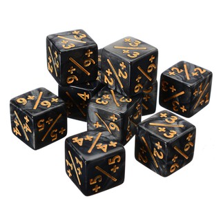 Dado Marcador (+1/+1) // (-1/-1) - Kit com 5 Unidades, Dados D6 - Kit c/ 5 unidades - RPG, Magic The Gathering, MTG, etc