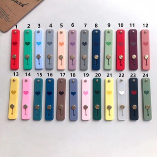 Anel De Dedo Do Coração De Silicone Aperto Suporte Do Telefone Móvel Suporte Push Pull Pasta Adesiva Banda Universal
