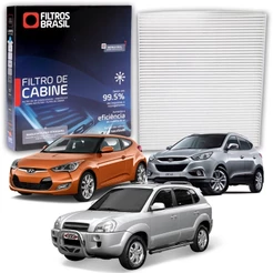 Filtro de Cabine Ar Condicionado Para Ecosport Ka IX35 Tucson Sorento Cerato HB20 FB250