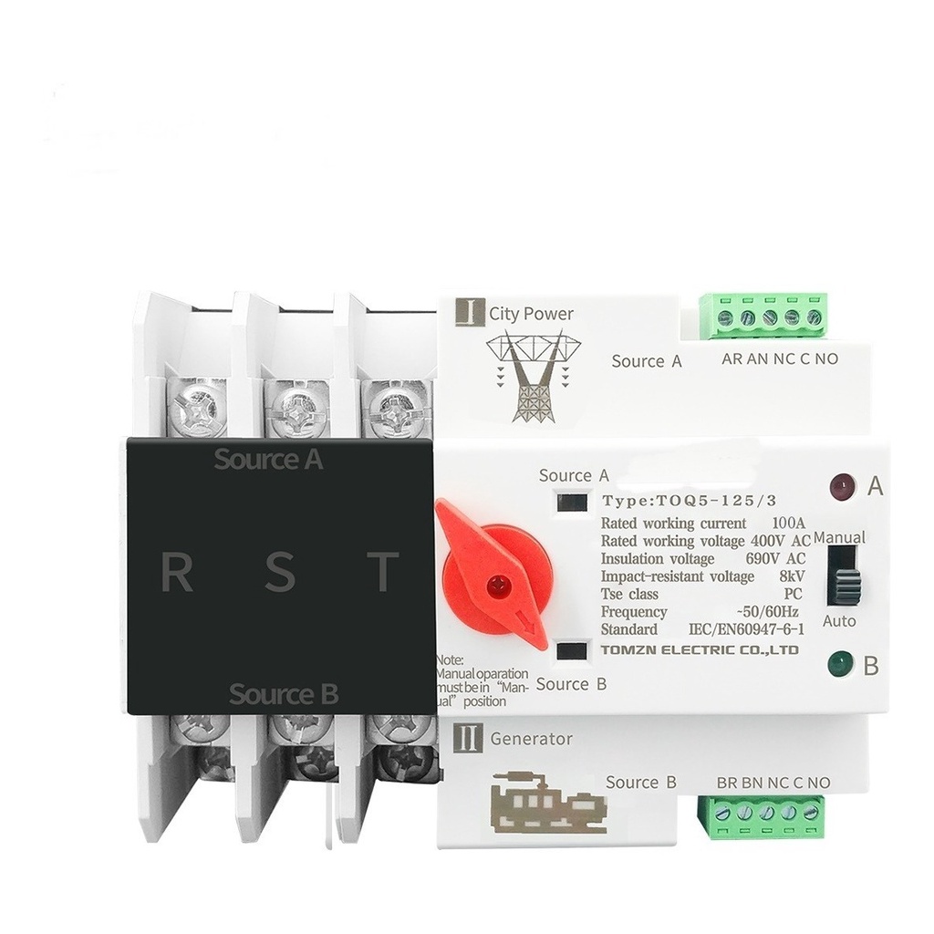 Chave Transferência Automática Trifásica 3 Polos 220v 380v