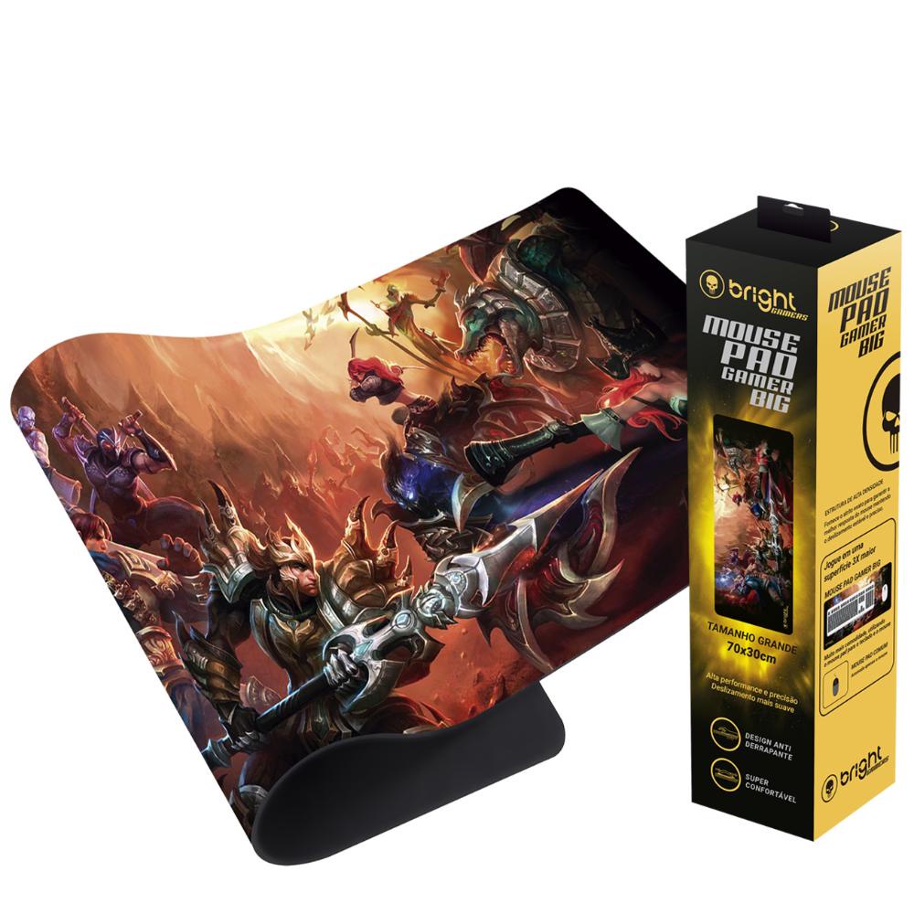 Mouse Pad Gamer 70x30cm Big Fantasy Bright Shopee Brasil
