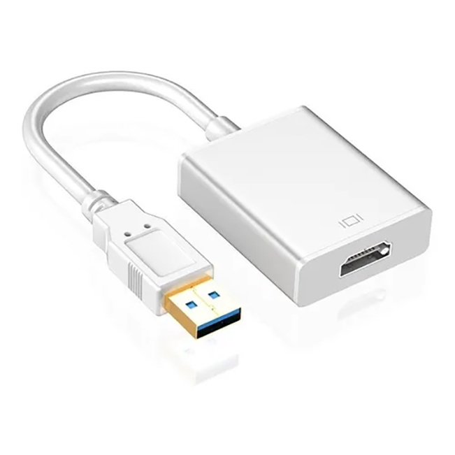 Cabo Adaptador Conversor Usb X Hdmi 1080p Placa Multi Telas