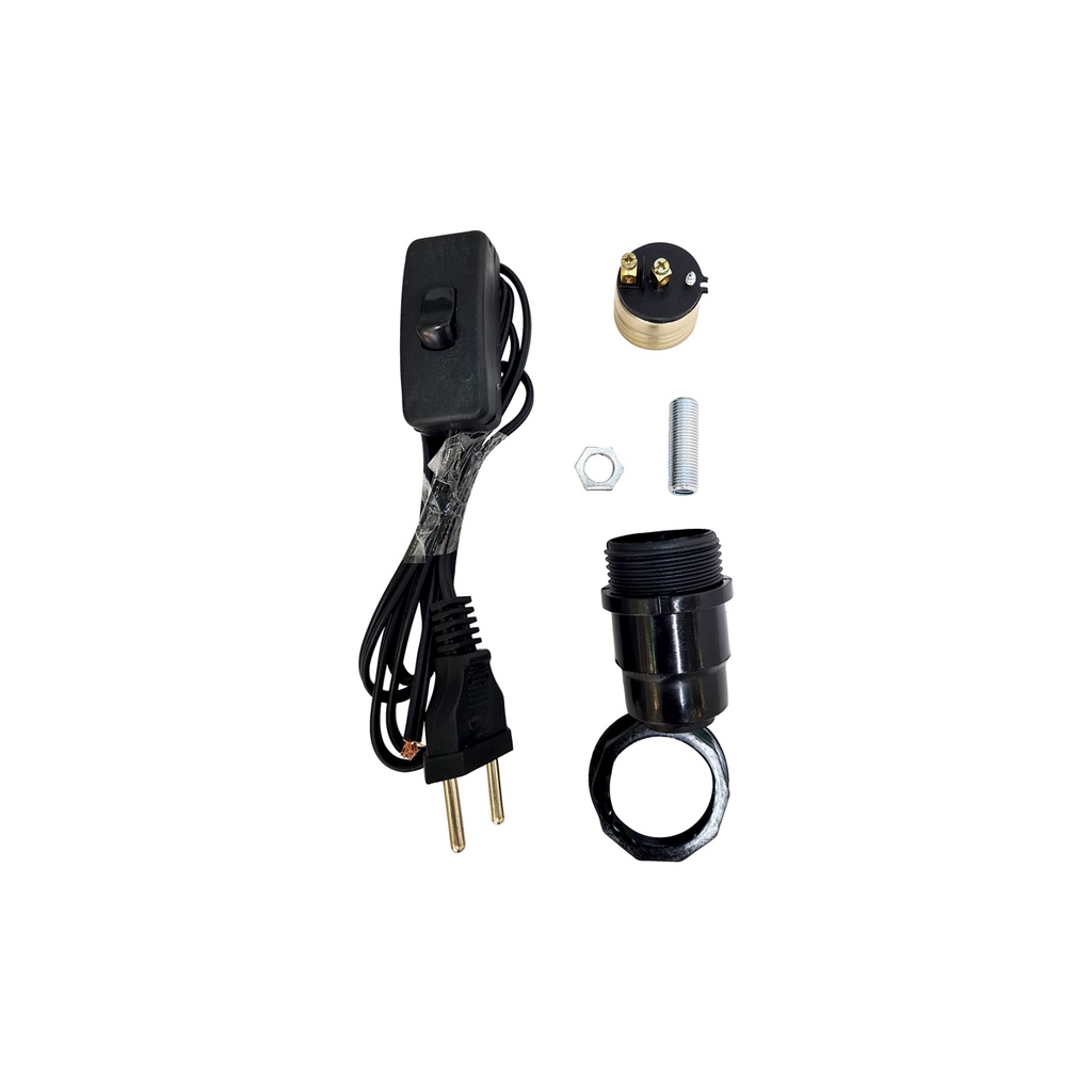 Rabicho  abajur fio interruptor Tomada Universal 1,5 Bornes Paralelo