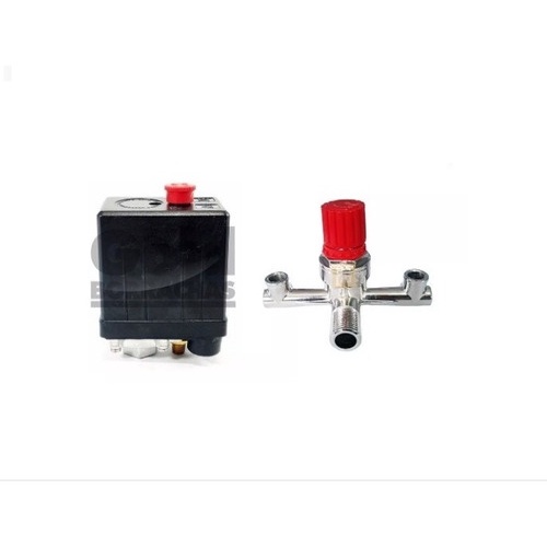 Cruzeta Regulador Pressao Compressor + 1 Pressostato 04 Vias