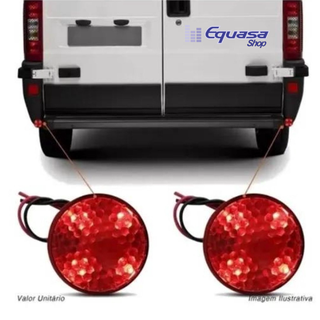 Sirene Piezo 6 Tons Led 12V Universal Marcha Ré
