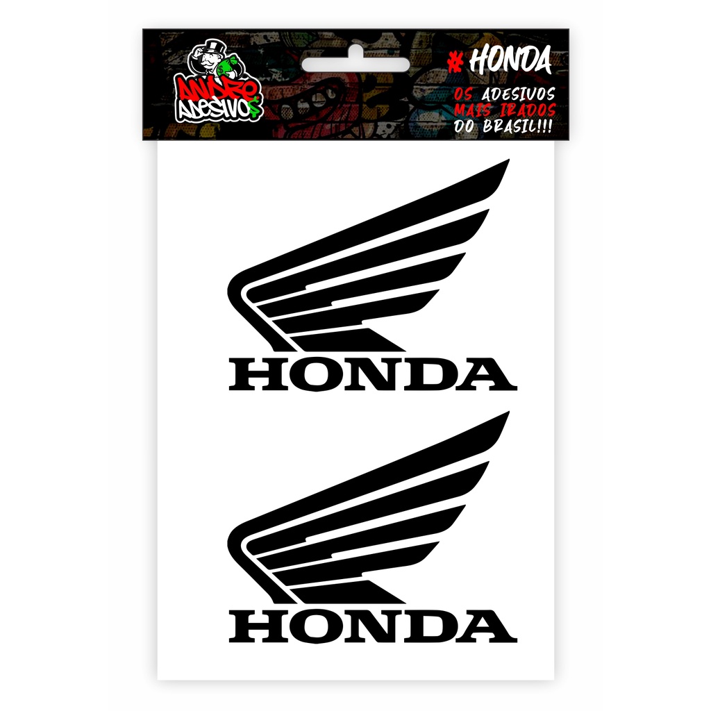 ADESIVO ASAS DA HONDA / ORIGINAL NÃO DESBOTA / ADESIVO HONDA