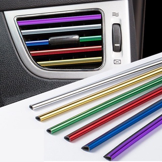 10 Pcs 20 Cm Universal Car Saída De Ar Condicionado Decorativo U Forma Tiras Guarnição Decoração Do Carro Modificação Acessórios