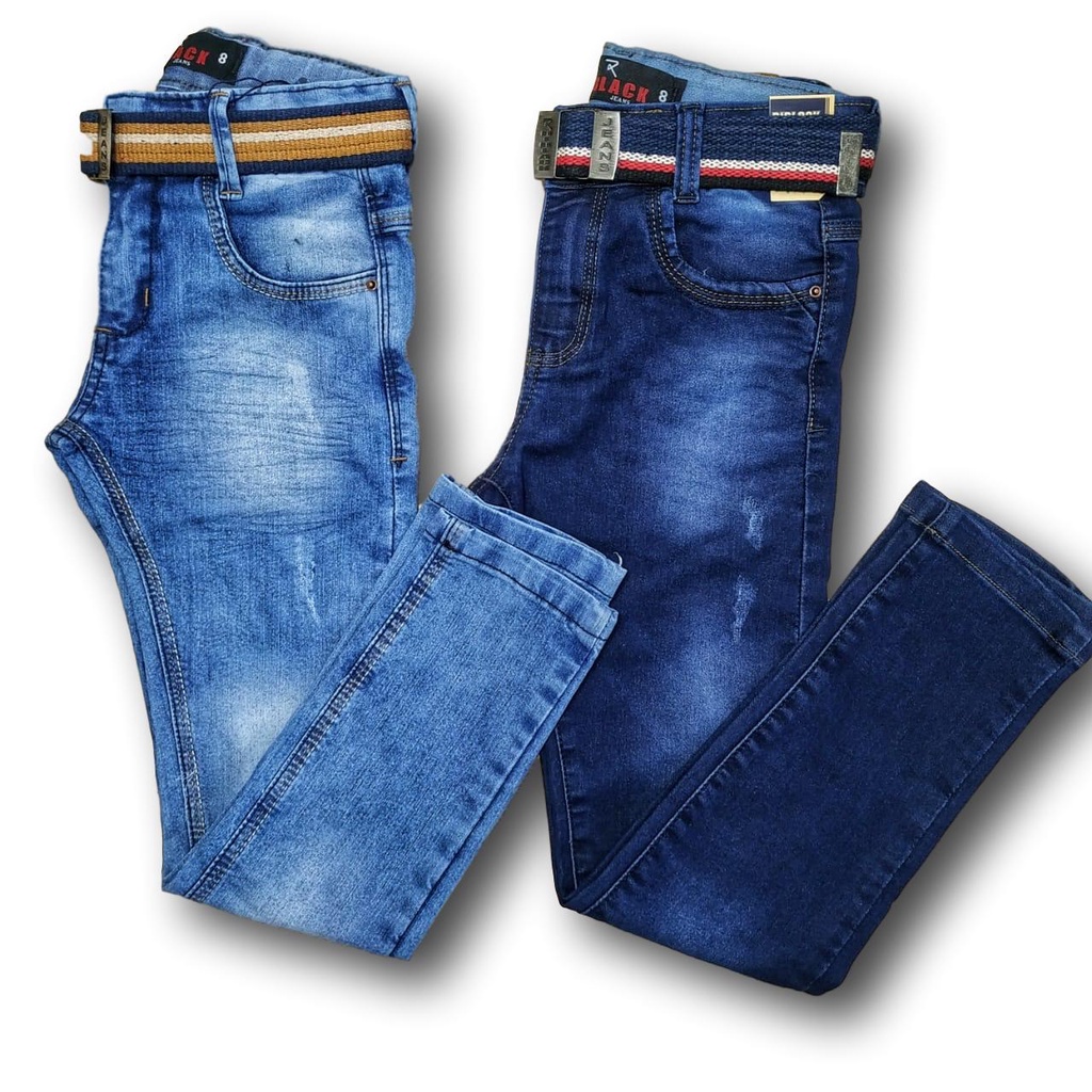 None Bachelor stimulate Kit 2 Calça Jeans Infantil Masculina Skinny Promoção | Shopee Brasil