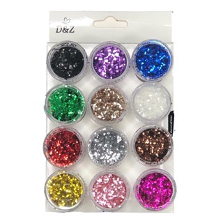 Glitter Flocado Encapsulada Decoração De Unhas Acrigel Art D&Z em Oferta na Shopee