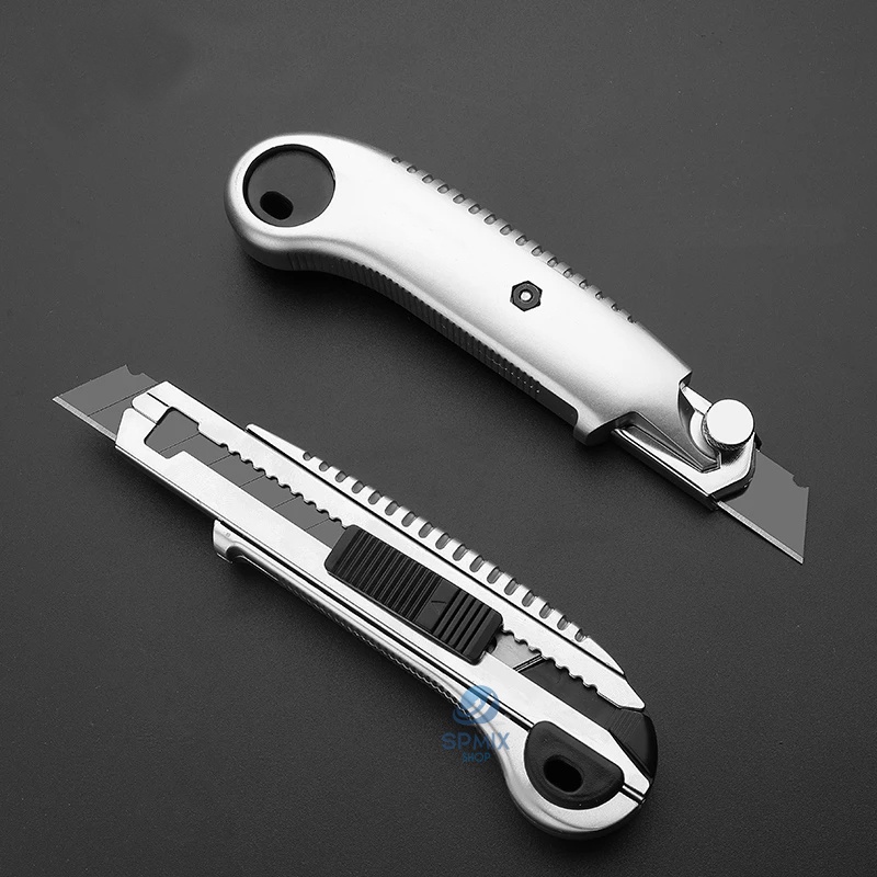 Estilete De Metal Profissional 18mm + 5 Lâminas Extras em Oferta na Shopee