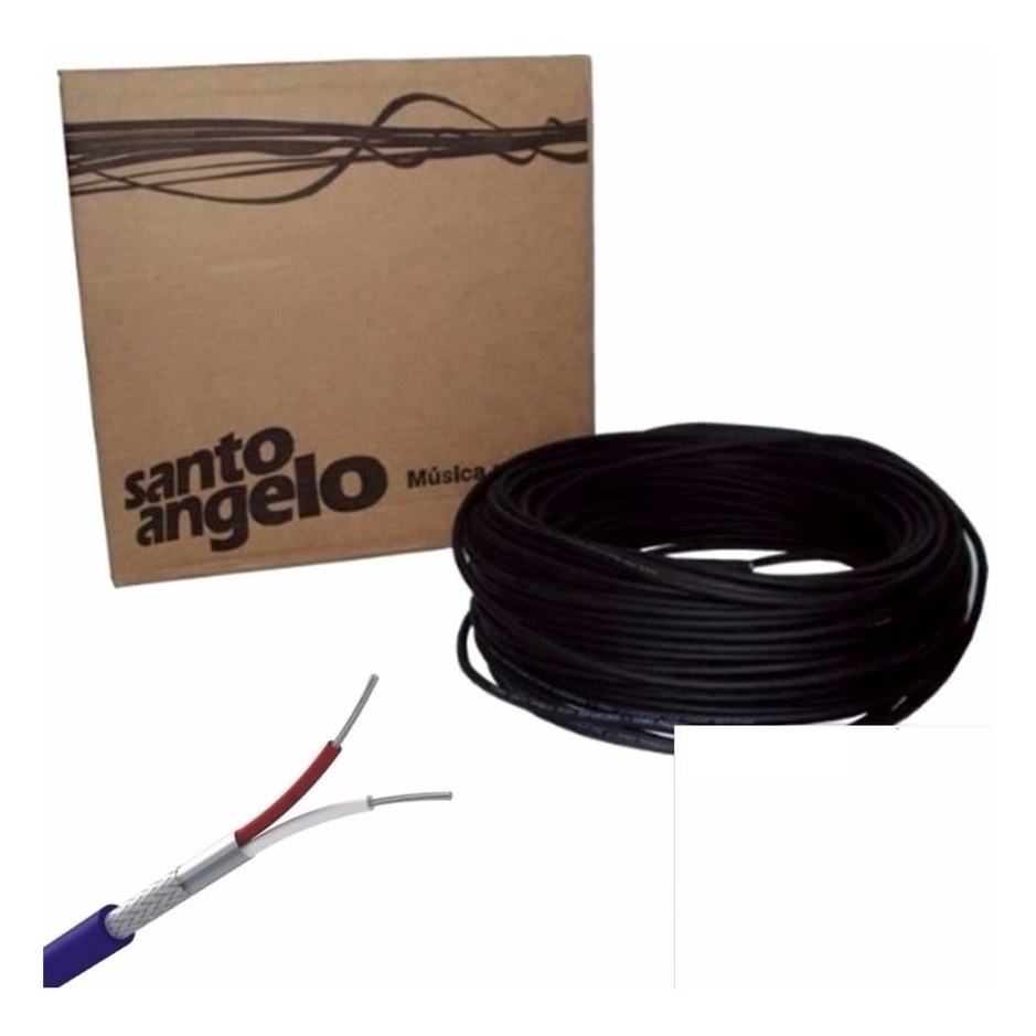 Promocao Rolo De Cabo Microfone Santo Angelo X30 100 Metros