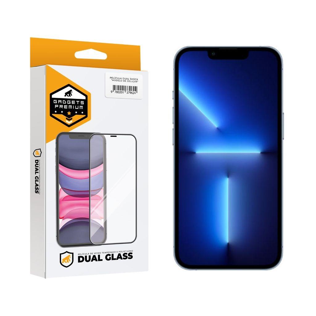 Película Dual Glass para iPhone 13 Pro Max - Preto - Gshield em Oferta na Shopee