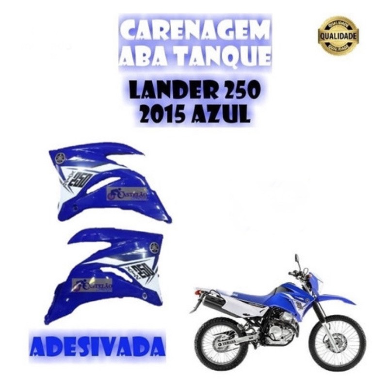 Carenagem Aba Do Tanque Lander 250 Azul 2015