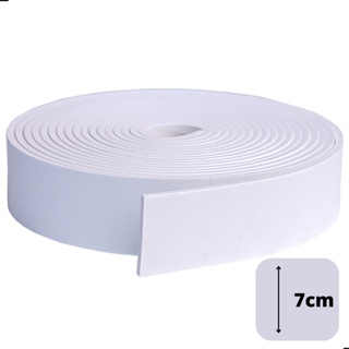 Rodapé 7cm Roda Meio 2,5mt  EVA Autocolante Flexível Modelo Liso em Oferta na Shopee