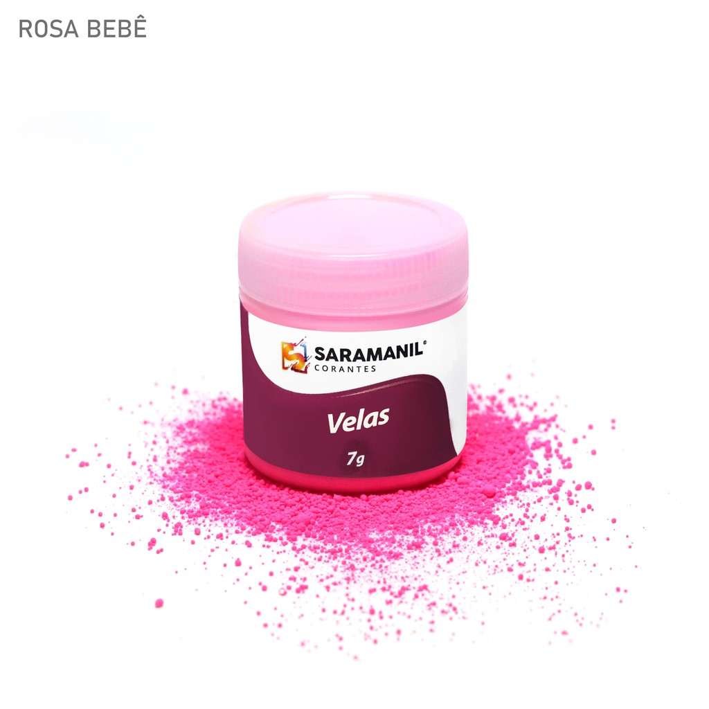 Corante Rosa Bebê para Velas Saramanil