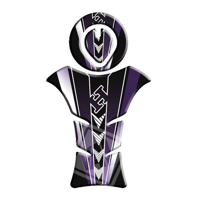 Adesivo Premium Moto Tankpad 3D Protetor Tanque Bocal Fan Titan 125 150 Cb 300 Roxo 88