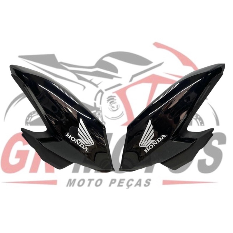 PAR DE ABAS CG FAN160 COM COMPLEMENTOS PRETO 22/23/24 em Oferta na Shopee