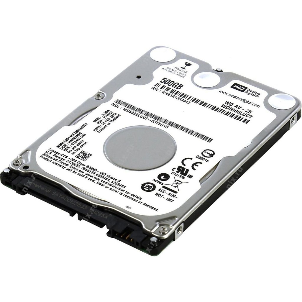 HD de Notebook 500GB Western Digital