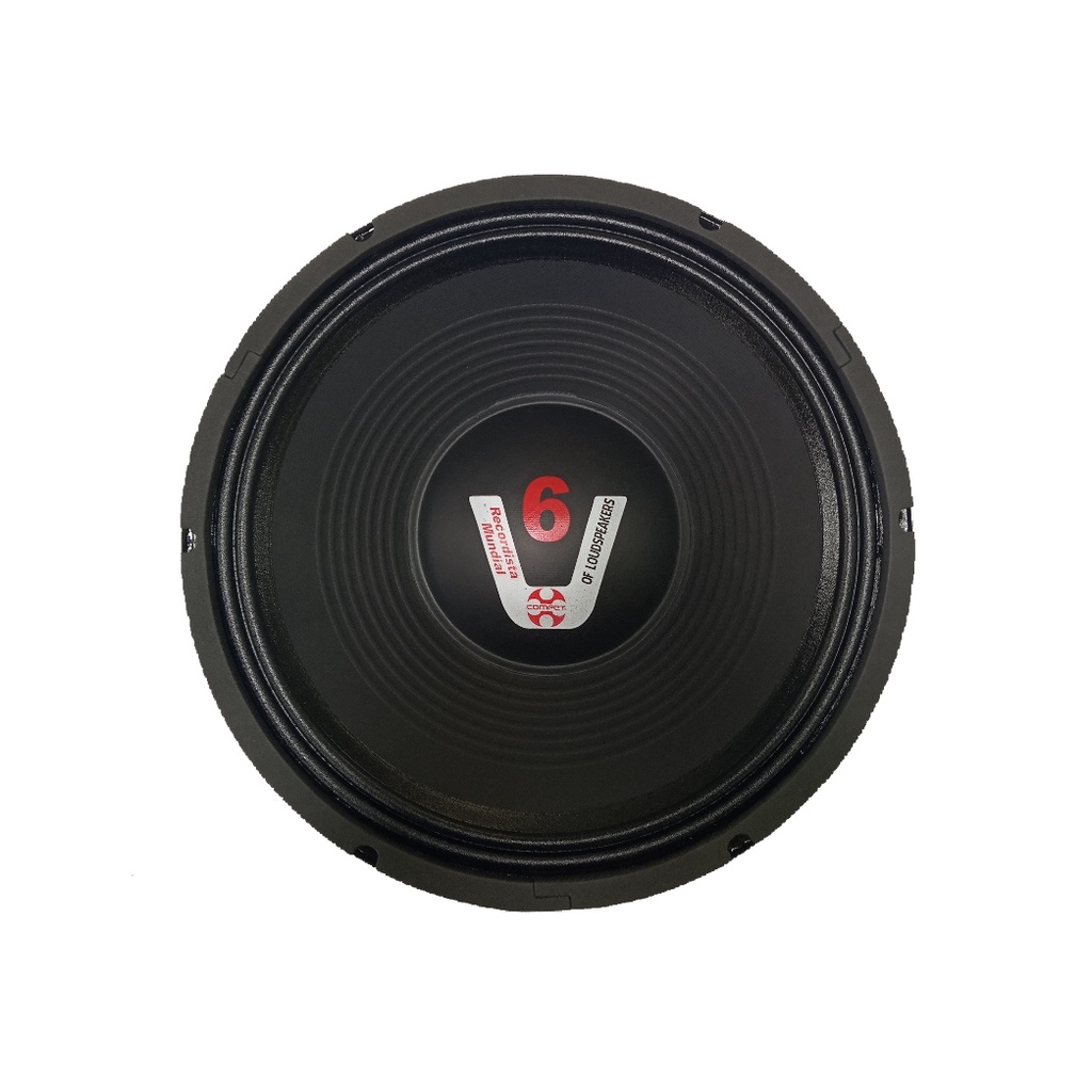 Alto Falante Automotivo Preto Chapa Palco Woofer Compet 12 Polegadas 4-8 ohms 300w Rms Cone Tecido V8