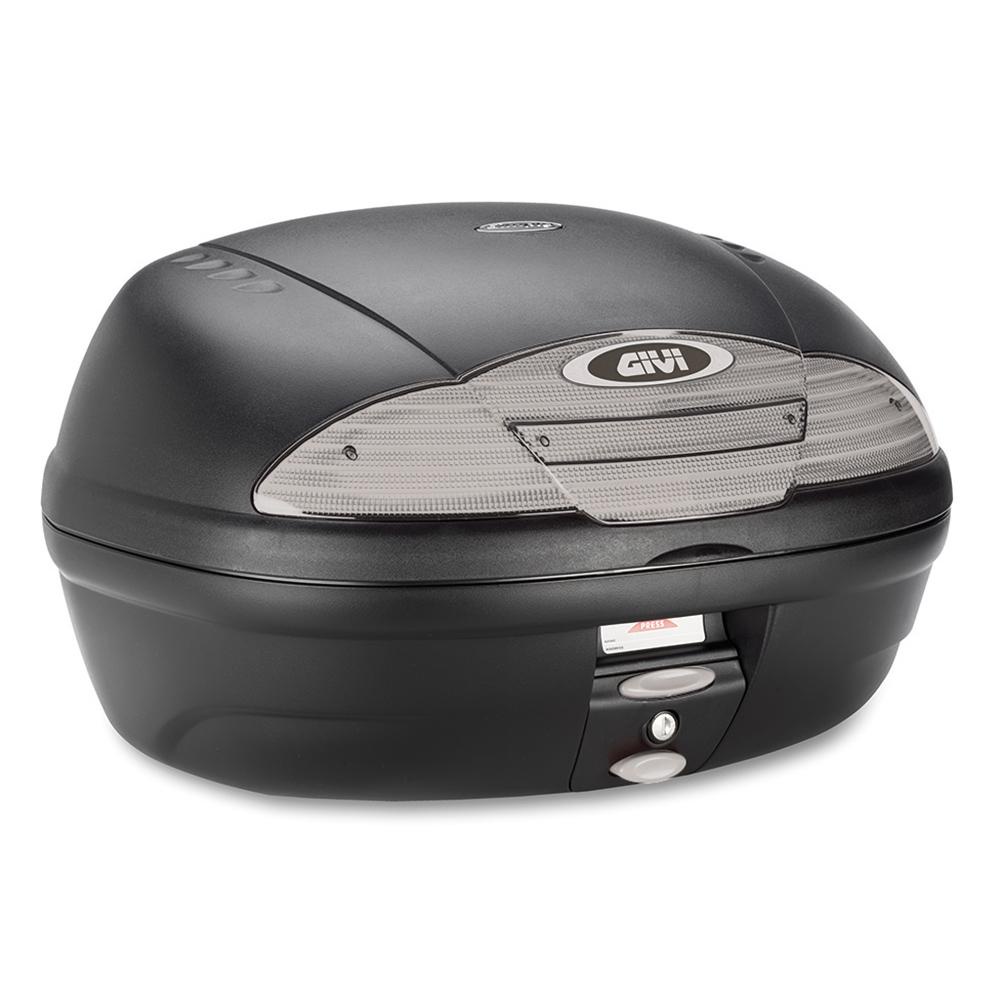 Baú Givi Monolock Simply 45Litros Bauleto Moto Fumê Vermelho