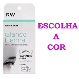 Henna Glance Para Sobrancelha Rareway 100% Natural escolha a cor