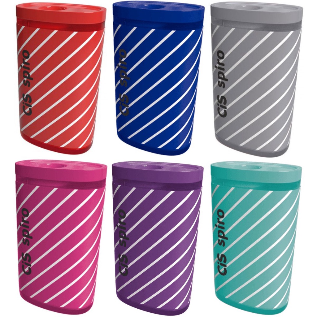 Apontador Cis Spiro com Depósito Fofo Colorido - Kit ou Unidade