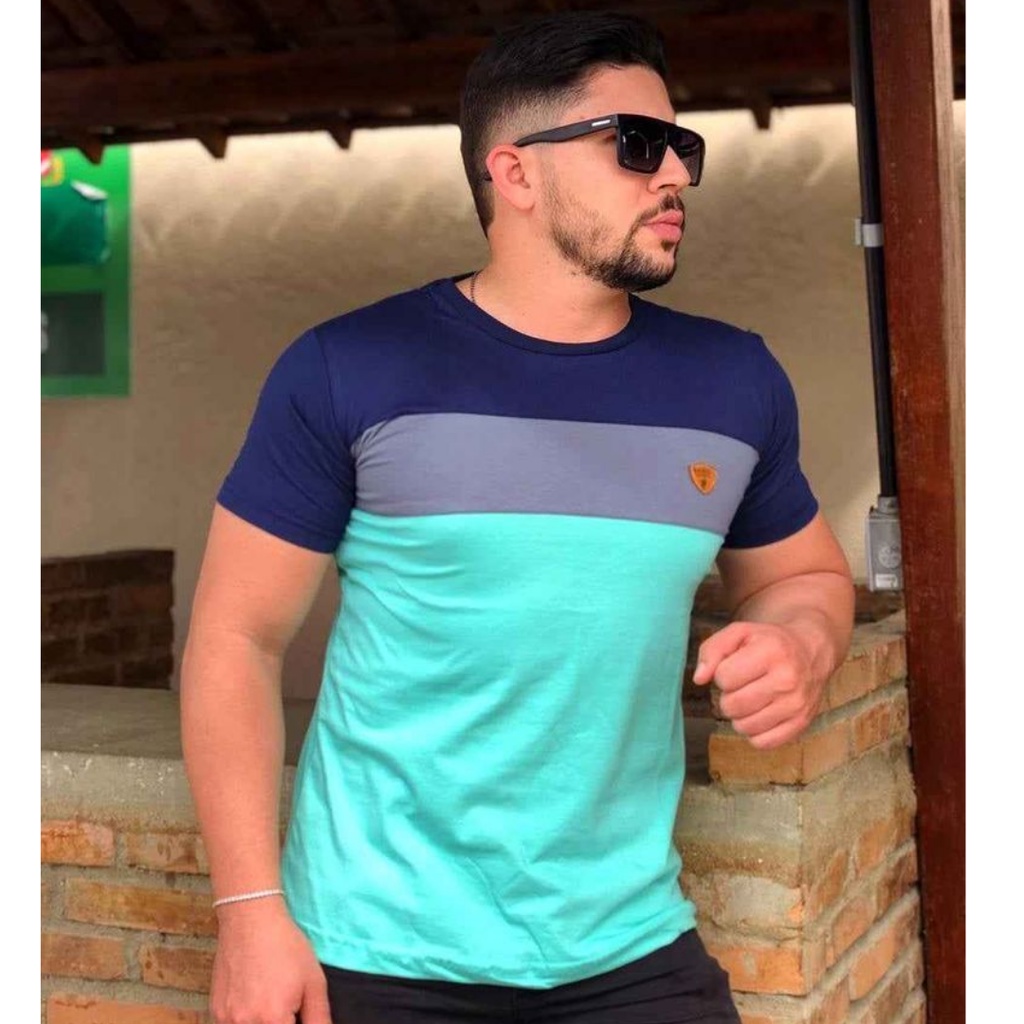 Kit (4) Camisetas Masculinas Algodão Fio 30 Penteado Preço De Fábria/Atacado Shopee Brasil