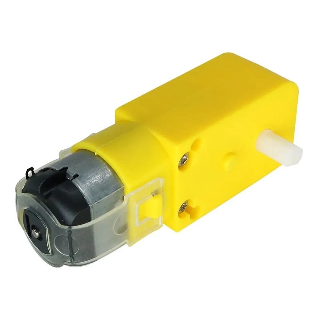 Motor Dc 3-6v Caixa De Redução E Eixo Duplo Robótica Robô  [ Código 319 ]