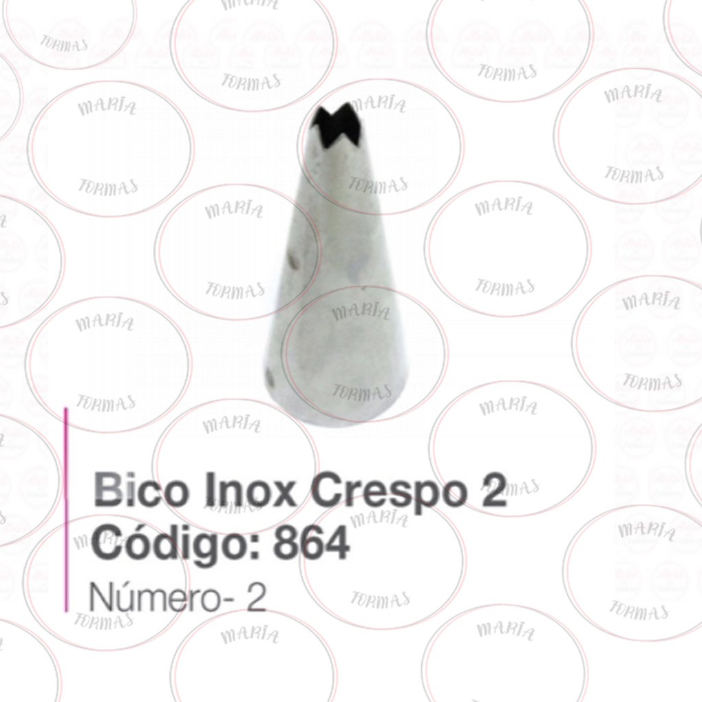Bico Confeitar Inox Crespo 2