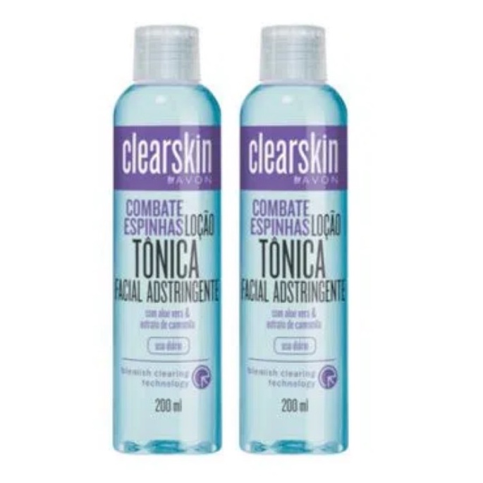 Loção Tônica Facial Adstringente Clearskin (2 unidades) Avon