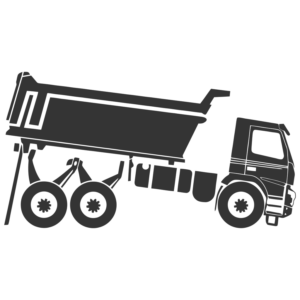 Adesivo 35x19cm Caminhão Volvo FMX 500 Caçamba Truck Arqueado a381