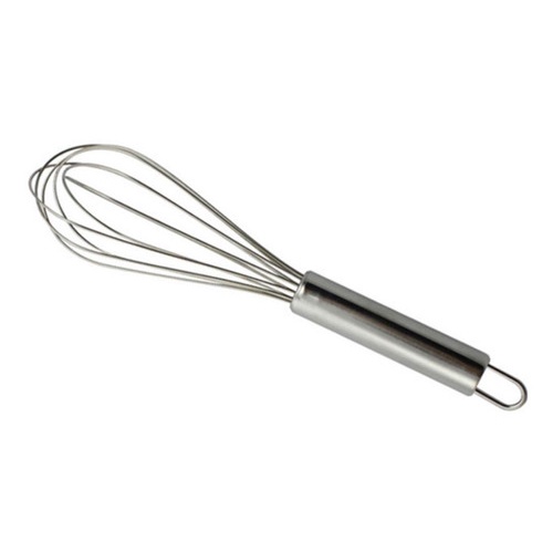 Batedor De Ovos Fouet Com Hastes Finas e Resistentes Inox Cozinha Chef Bolo Massa Lanche Claras