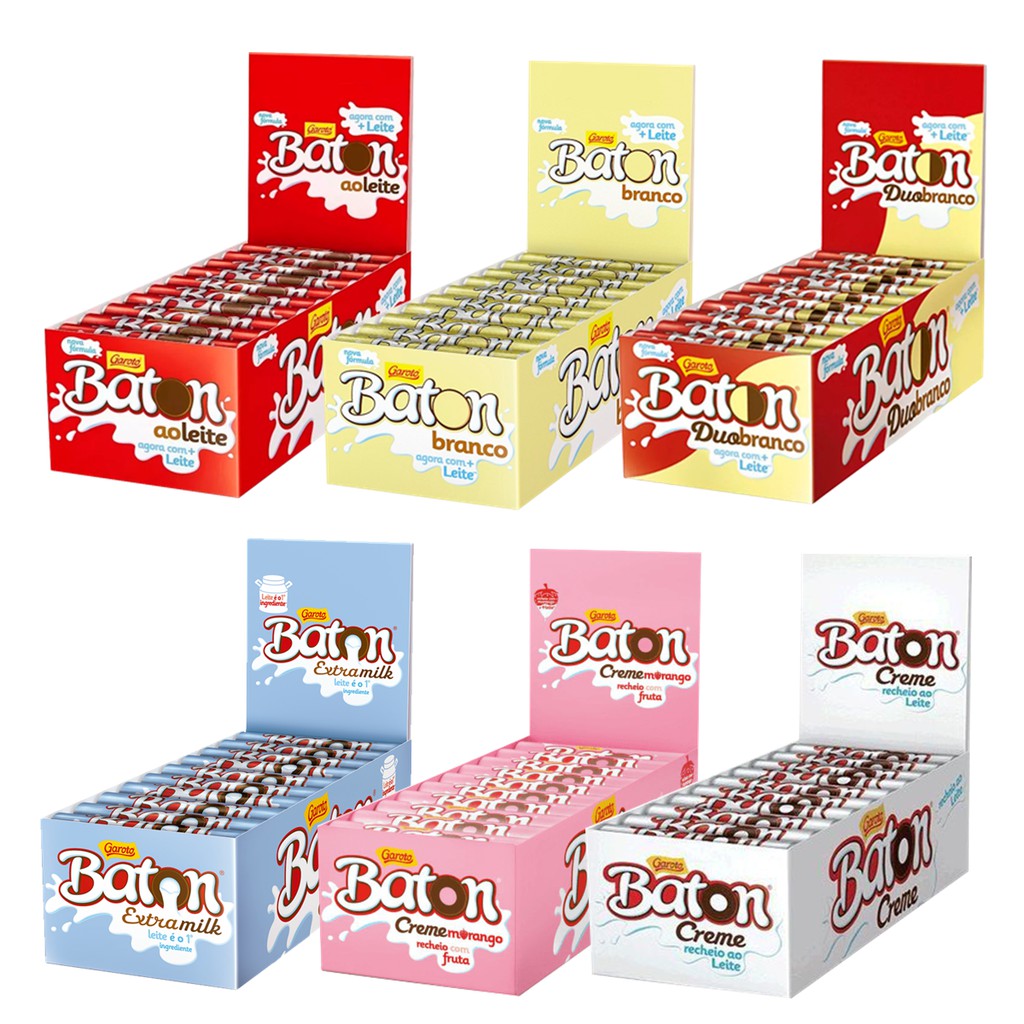 Chocolate Baton C/30 Unidades Escolha Sabor BeeCost