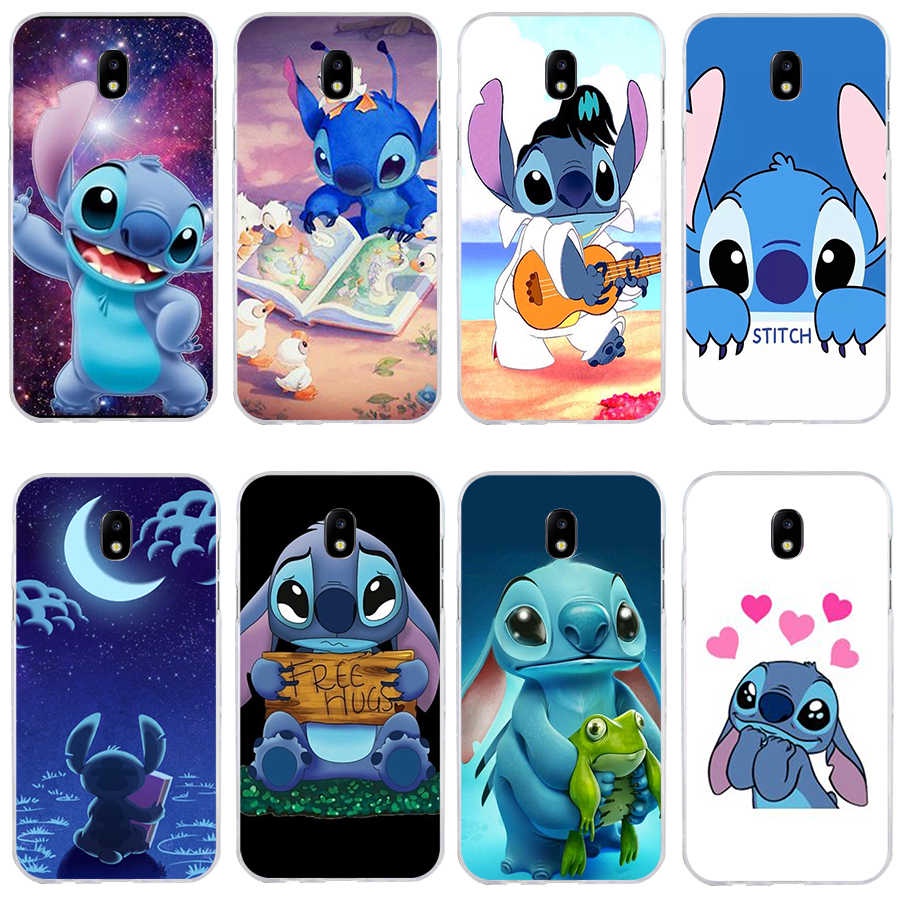 Capa De Silicone Tpu Flexível Lilo Stitch Para Samsung Galaxy J7 Pro J5 2017 J8 2018 A01