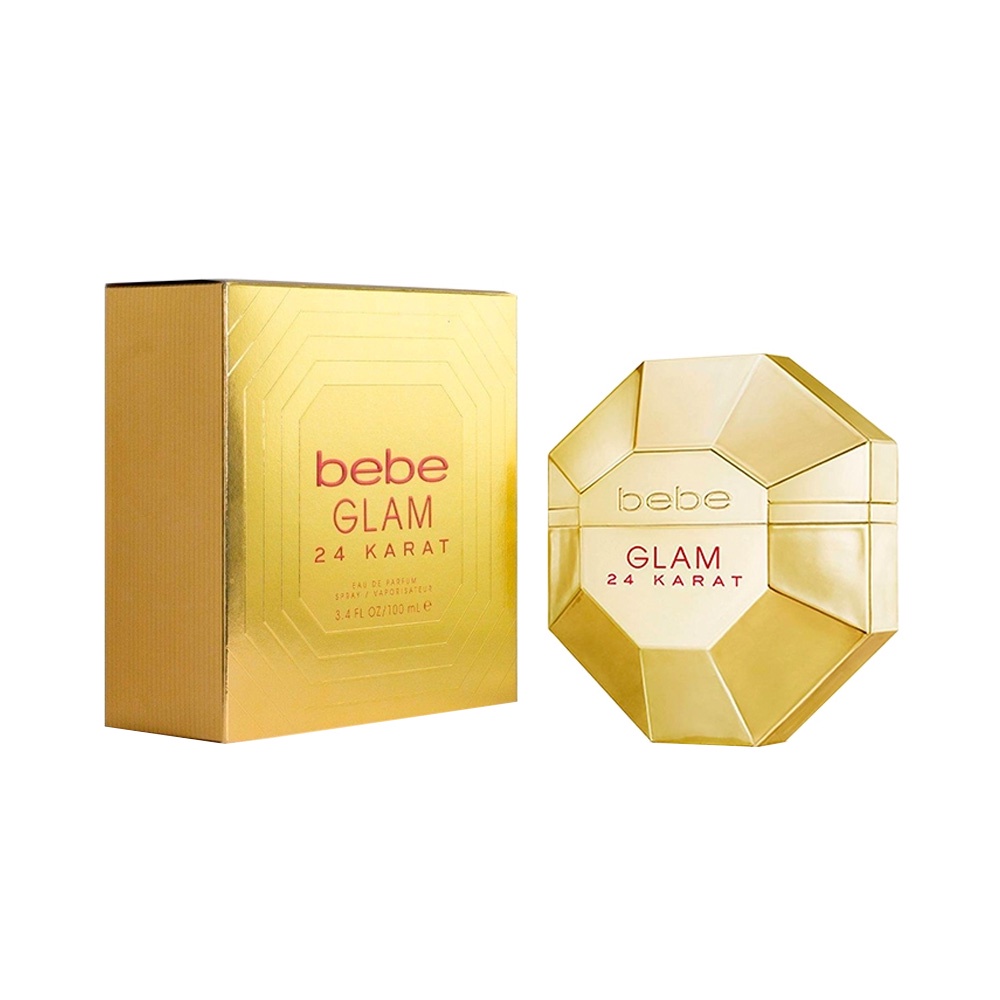 bebe Glam 24 Karat by bebe, 3.4 oz Eau De Parfum Spray for Women