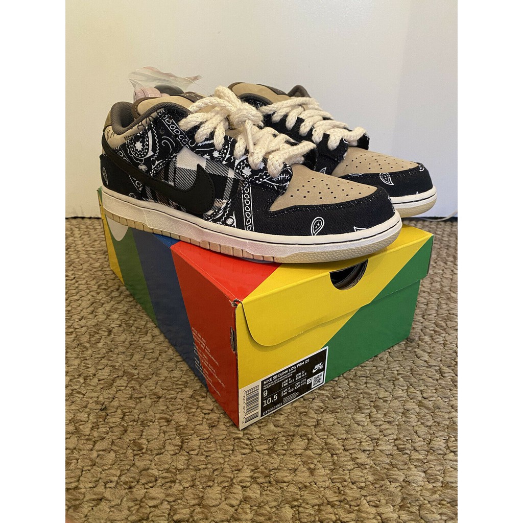 Travis Scott x nike SB Dunk Low Premium QS Cactus Jack Sapatos