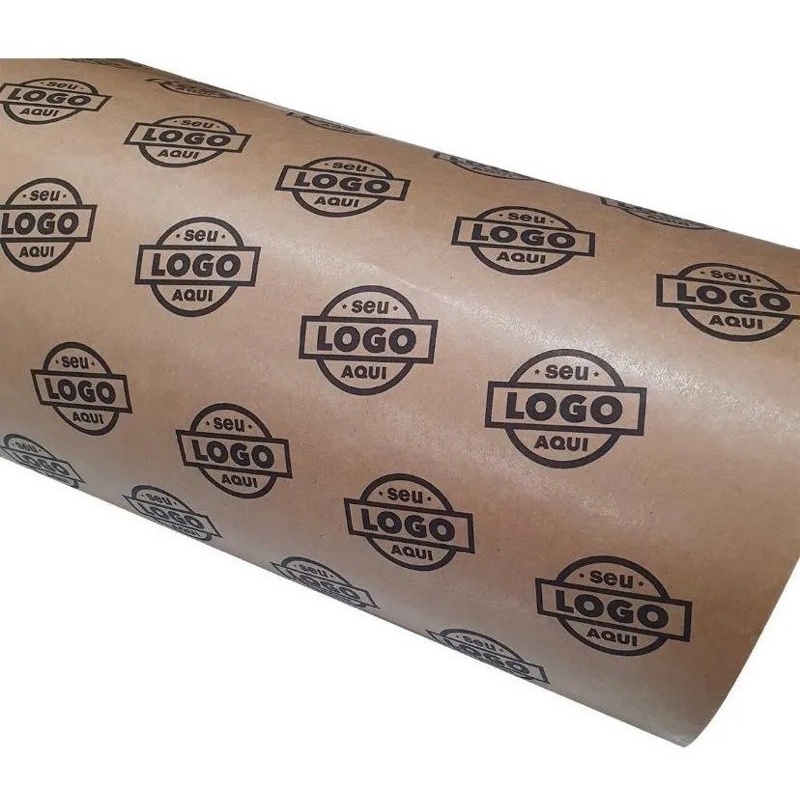 Papel Kraft Personalizado 80g 60cm Monolucido Shopee Brasil 0389